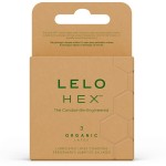 LELO - CAIXA DE PRESERVATIVOS ORGÃNICOS HEX 3